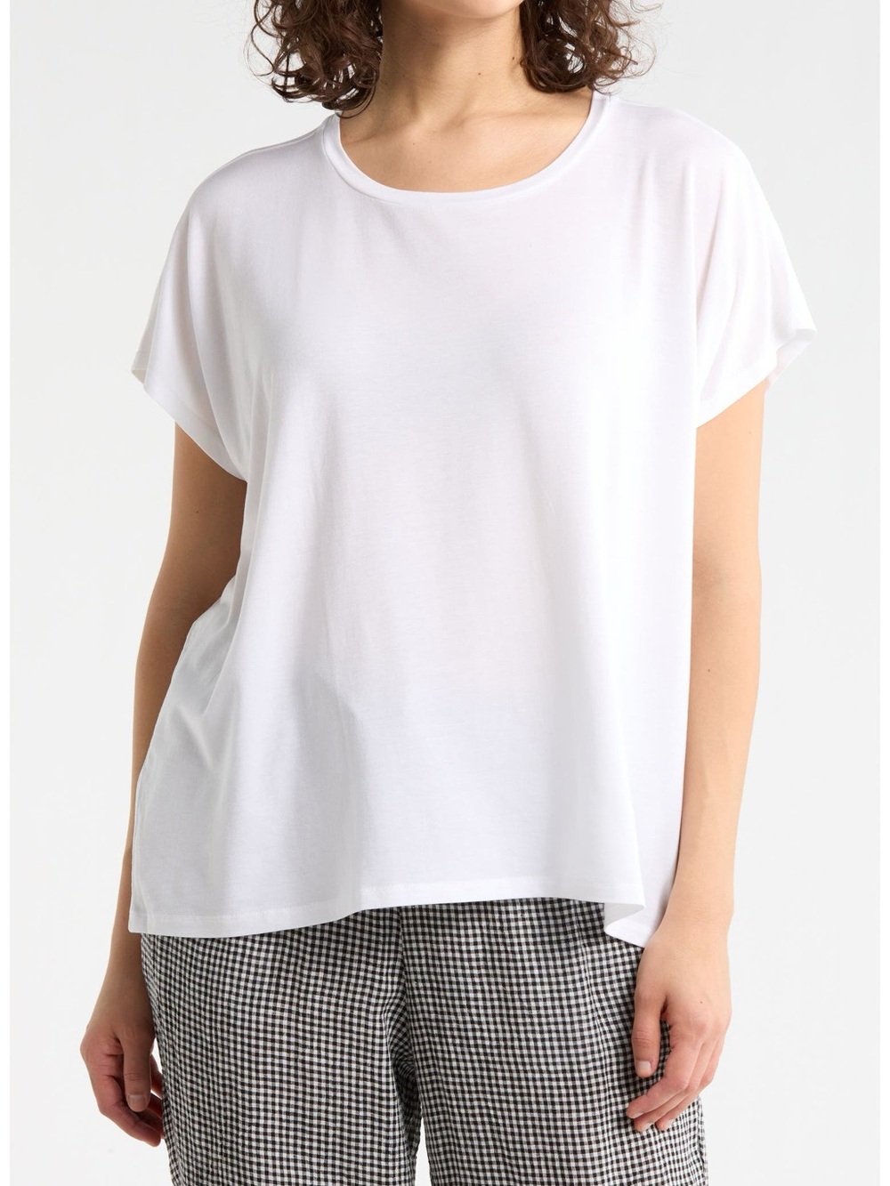 EILEEN FISHER Capsleeve Crew‎ Neck